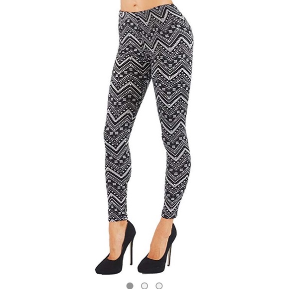 | Fleece Lined Printed Leggings Warm & Sof - Picture 1 of 3
